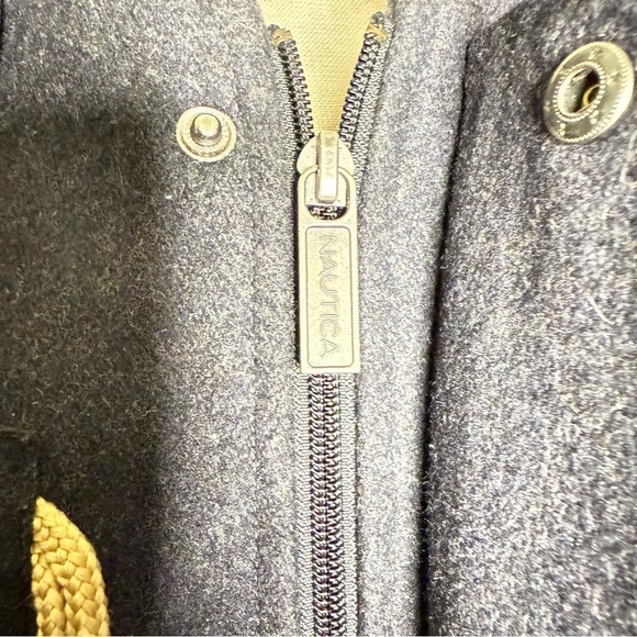 Nautica Charcoal Gray Wool Toggle Pea Coat Men’s XL - Picture 9 of 16